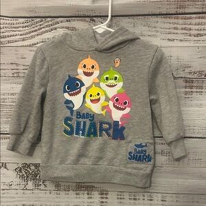 Gray Baby shark hoodie size 2t